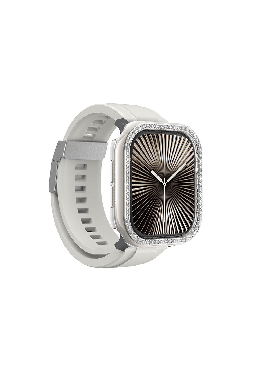Amazingthing Gleam Fit FullGuard Taşlı PC Kasa ve Ekran Koruması – Apple Watch Series 10 42 mm