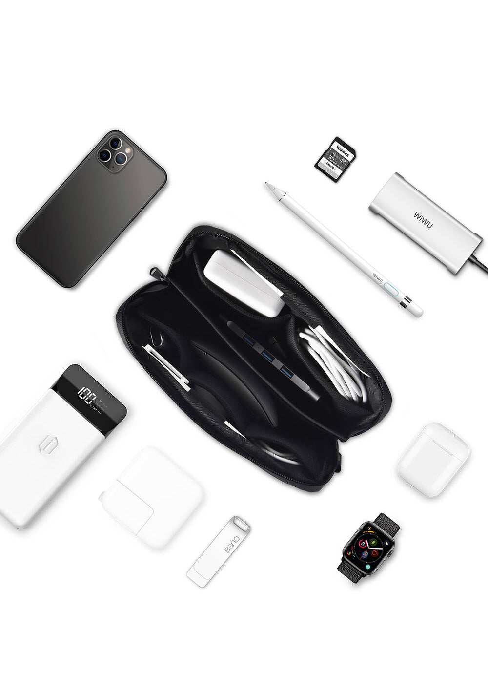 Wiwu Alpha Tech Pouch – Aksesuar Düzenleyici Çanta