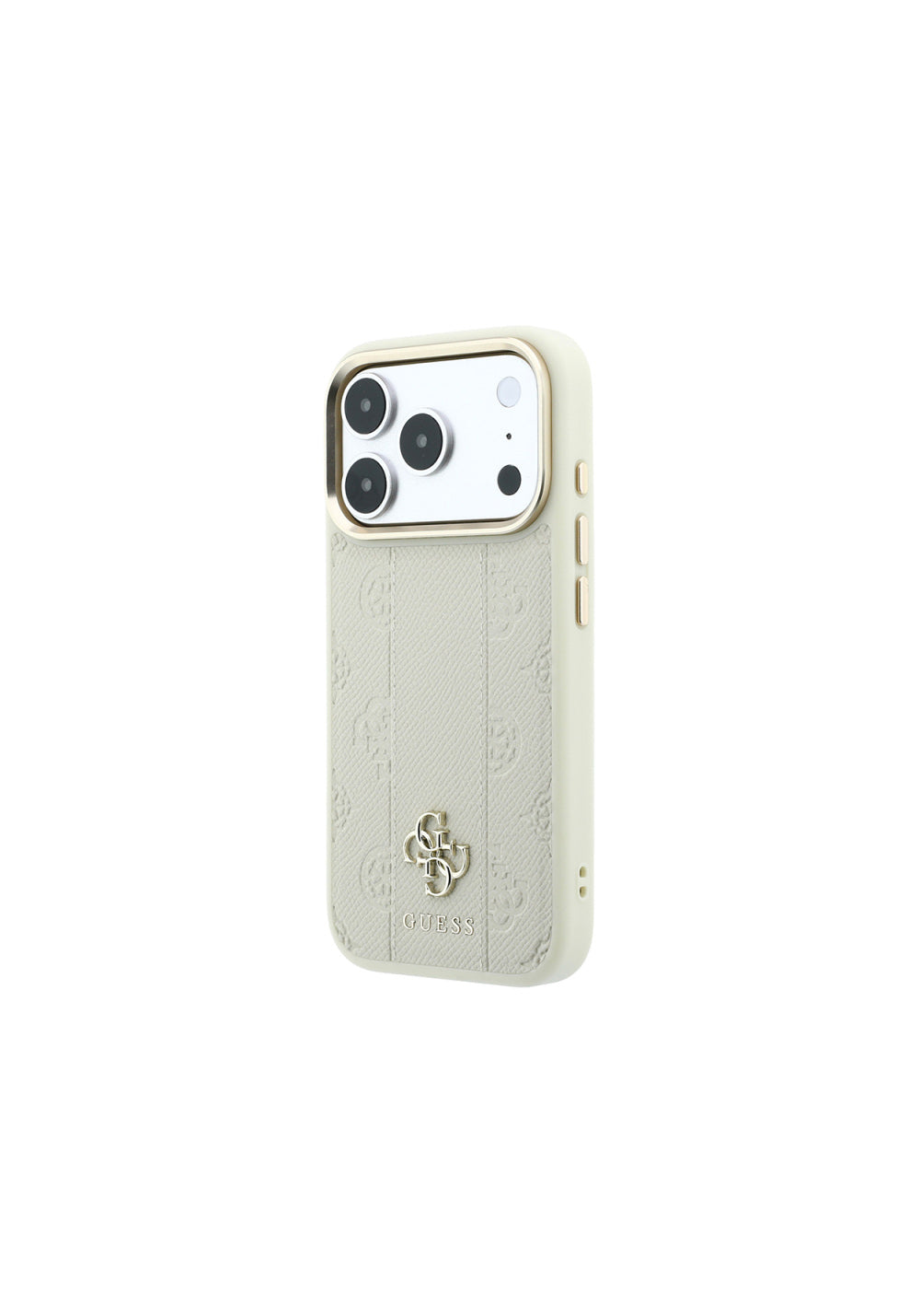 Guess Şeritli Peony 4G ve Yazı Logolu – iPhone 18 Pro Max Kılıfı