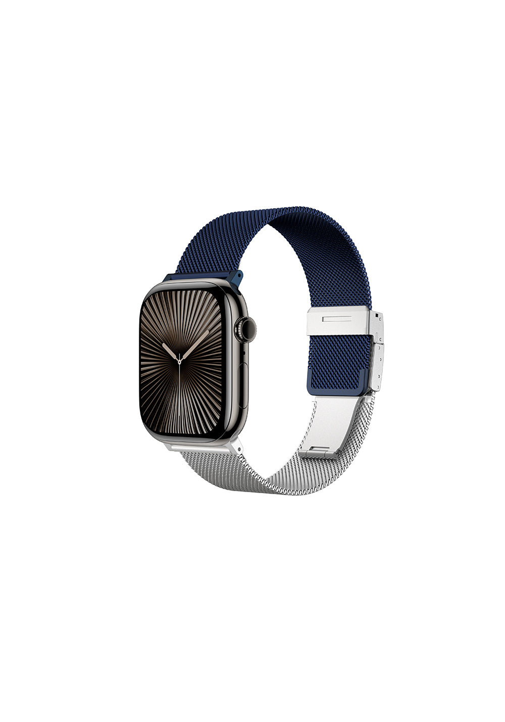 Amazingthing Omni StyleFlip Çift Yönlü Metal Örgü Kordon – Apple Watch 46 mm