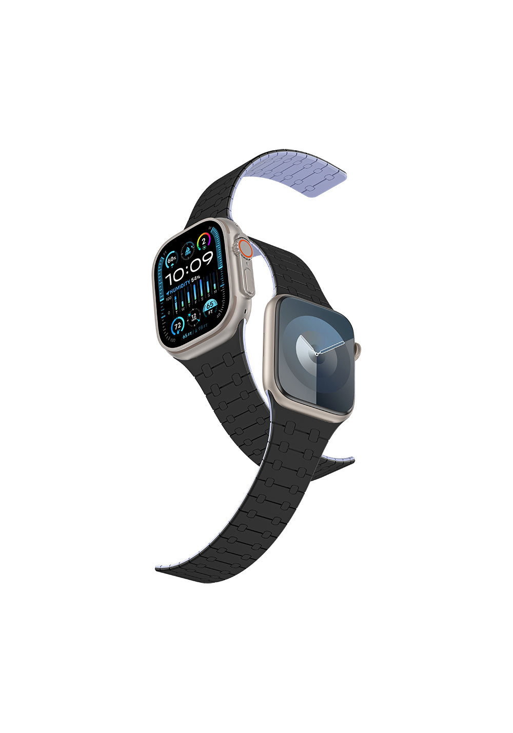 Amazingthing Smoothie Sport Manyetik Silikon Kordon – Apple Watch 45/46/49 mm