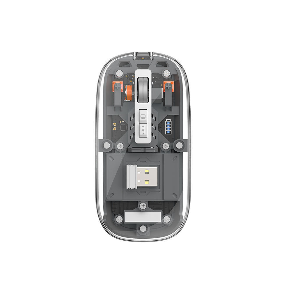 Wiwu WM105 Crystal – 2400 DPI RGB Kablosuz Mouse