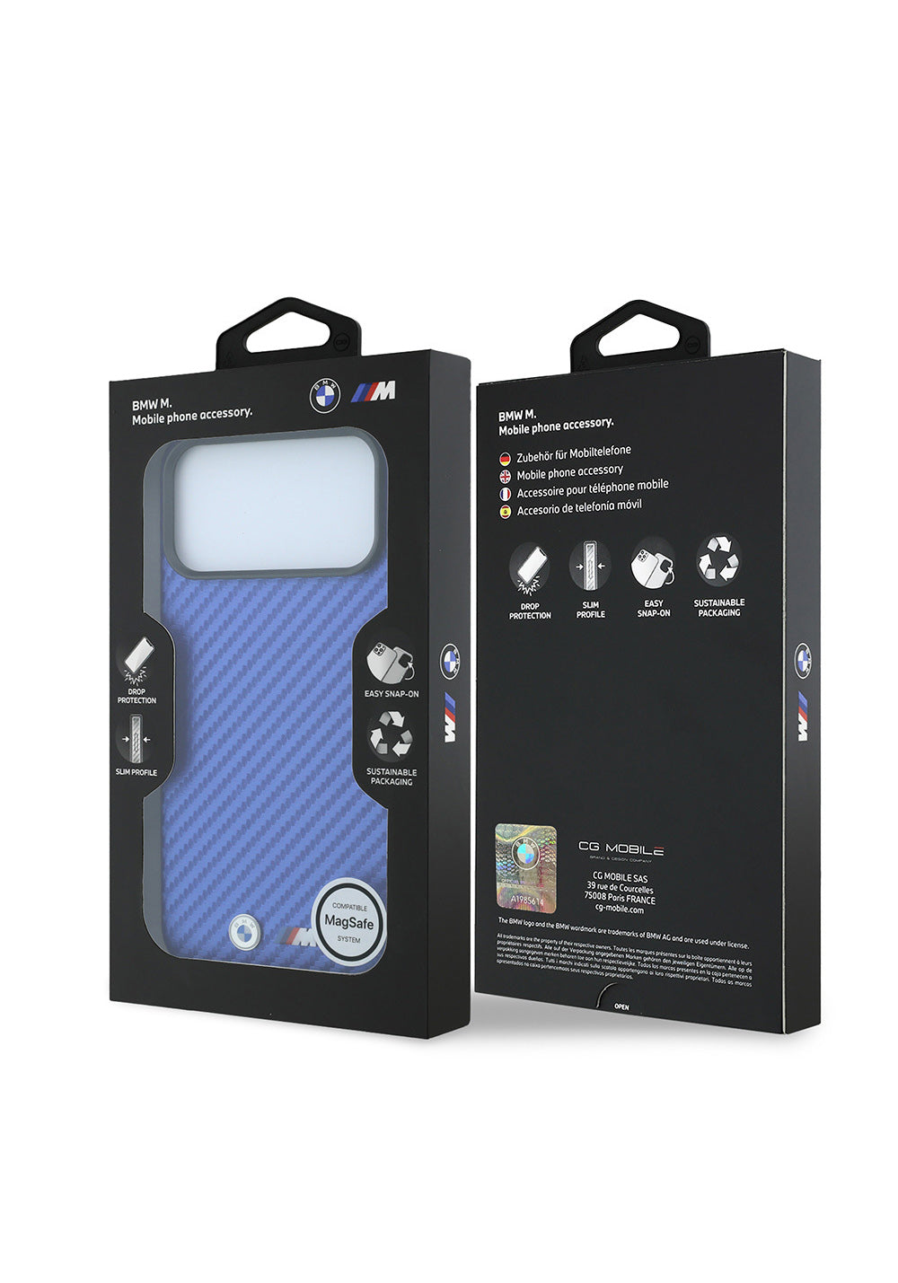 BMW Karbon Fiber Tasarımlı ve PU Deri – iPhone 18 Pro Max Kılıfı