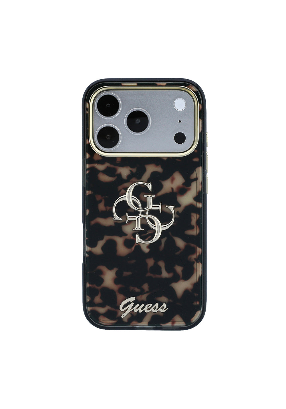 Guess Yazı ve 4G Büyük Silikon – iPhone 18 Pro Max Kılıfı