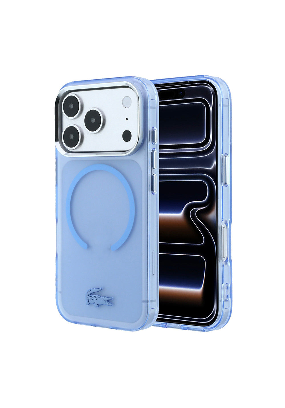 Lacoste C-Magnet İkonik Timsah Logolu IML Frosted – iPhone 18 Pro Kılıfı