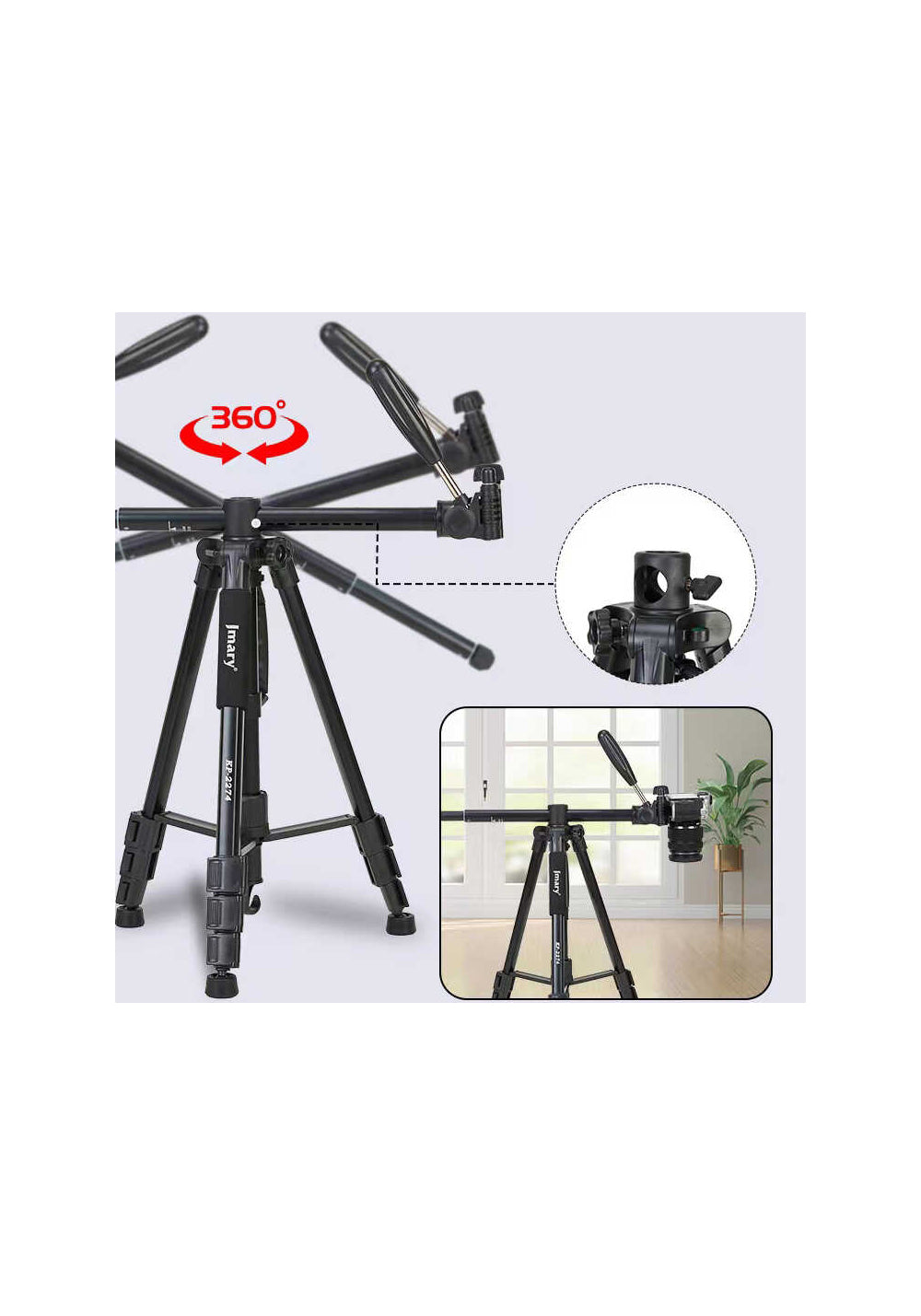 Jmary KP2274 – 167 cm Monopod Özellikli Tripod