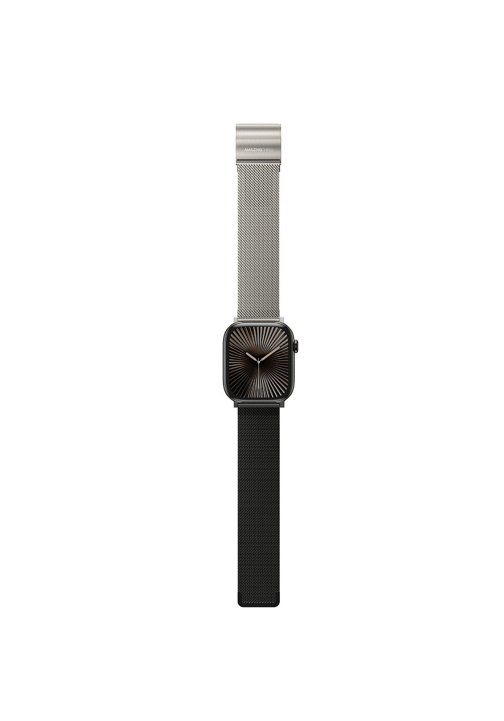 Amazingthing Omni StyleFlip Çift Yönlü Metal Örgü Kordon – Apple Watch 46 mm