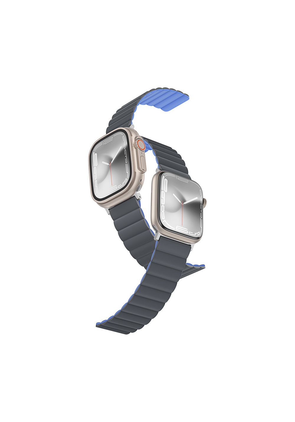 Amazingthing Smoothie Mag Manyetik Silikon Kordon – Apple Watch 45/46/49 mm