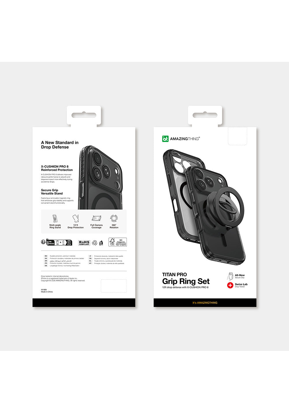 Amazingthing Titan Pro Grip Ring – iPhone 18 Pro Kılıfı