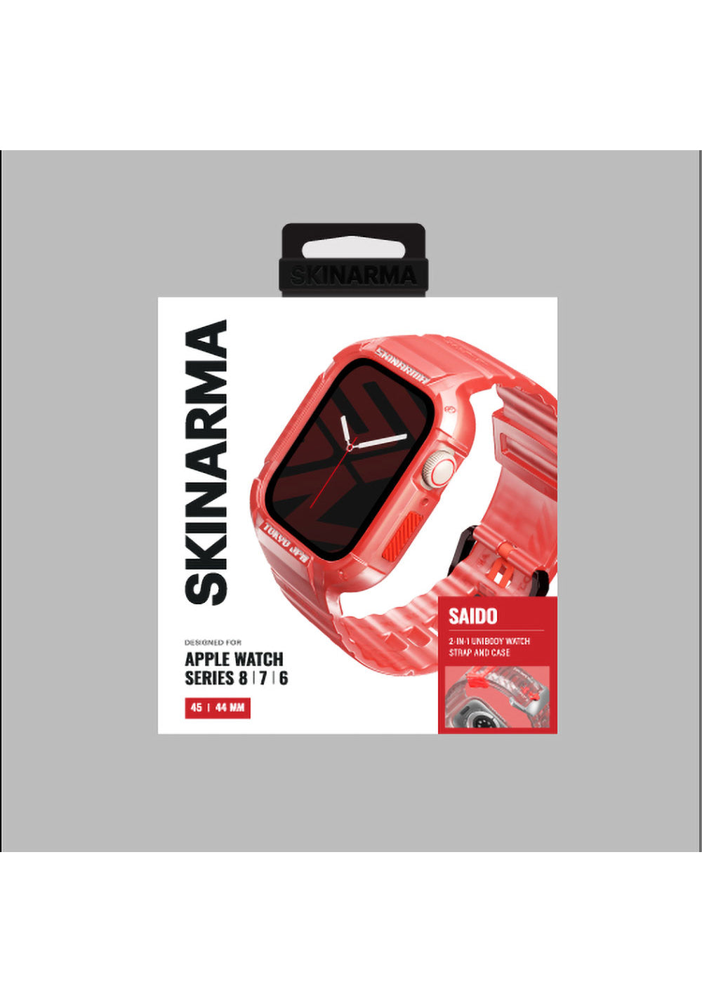 Skinarma Saido Koruyucu Kasa ve Kordon Seti – Apple Watch 44/45 mm