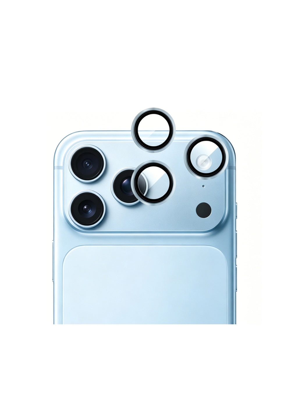 Mohseven Sapphire One by One Alüminyum Safir – iPhone 18 Pro Lens Koruyucusu