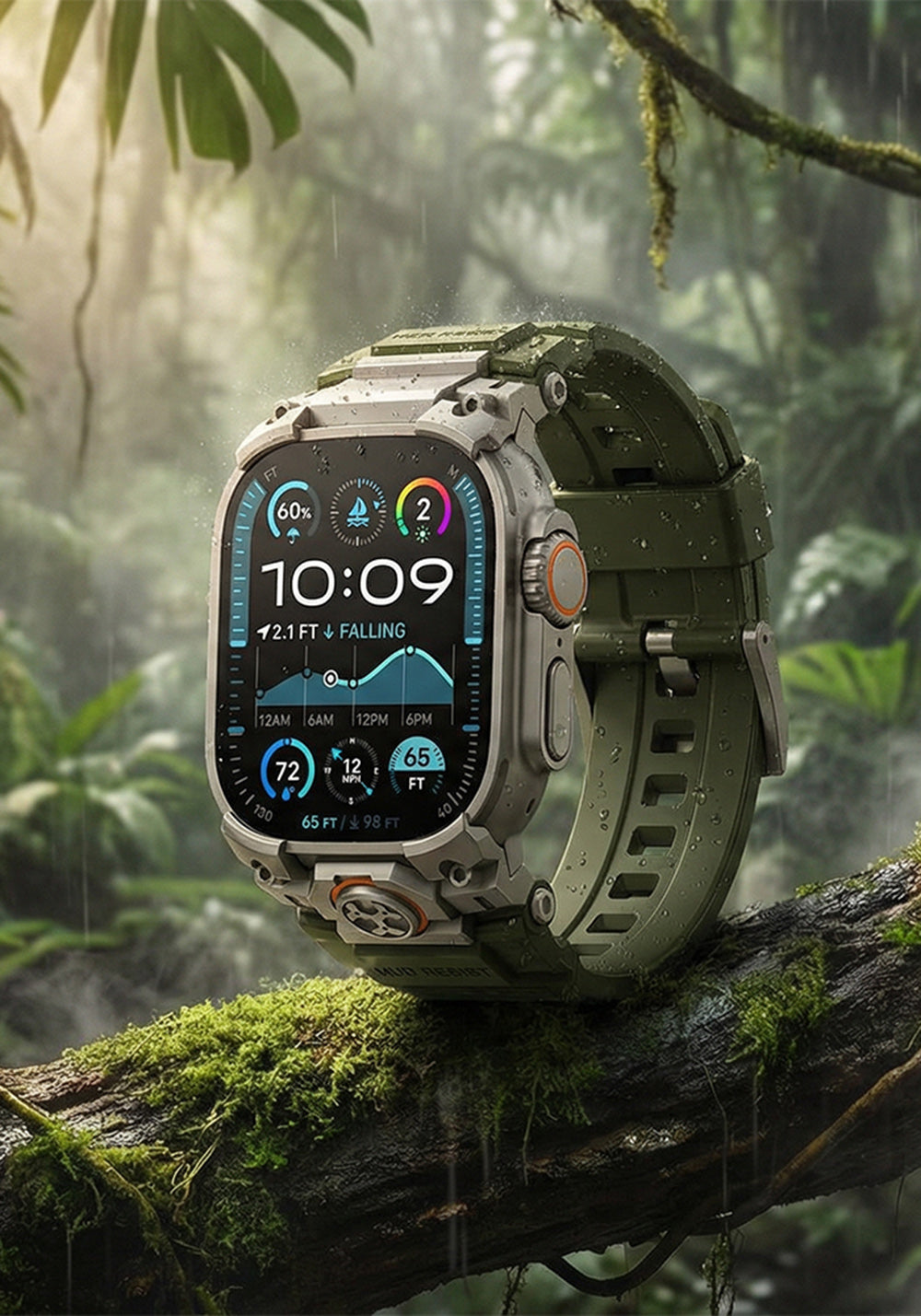 Mohseven Armor Silikon Kordon – Apple Watch Ultra 49 mm
