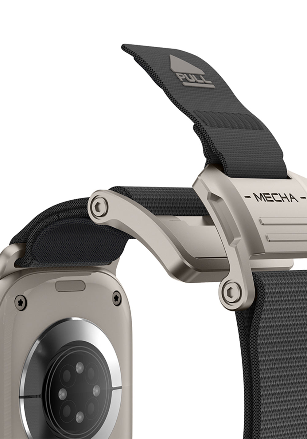 Mohseven Mecha Sport Dokuma Kordon – Apple Watch 42/44/45/46/49 mm