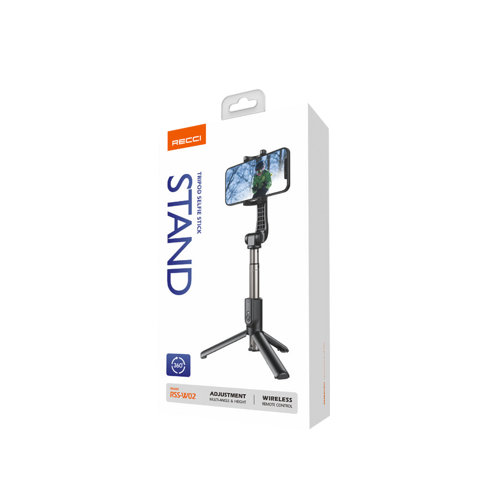 Recci RSS-W02 – 77 cm Bluetooth Selfie Çubuğu