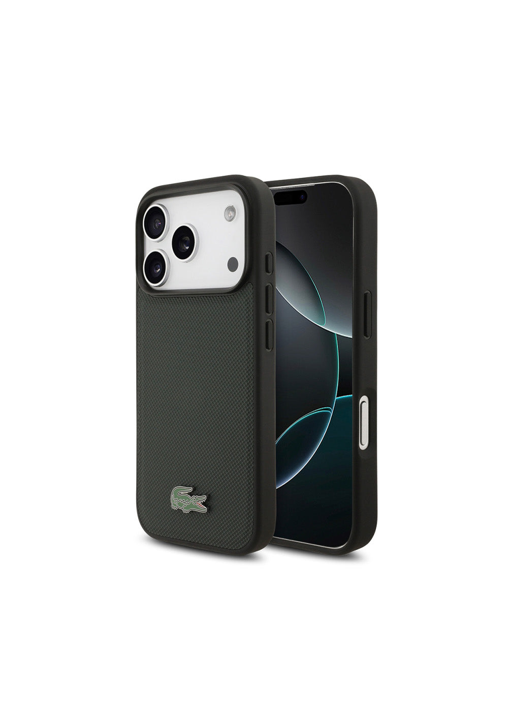Lacoste PU Pike Desenli – iPhone 18 Pro Kılıfı