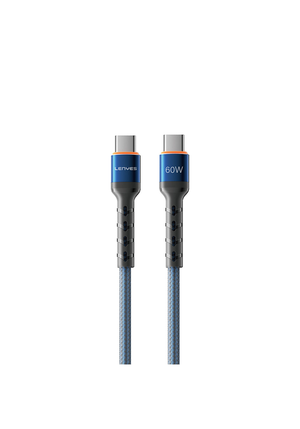 Lenyes LC515 – USB-C–USB-C 60W Örgülü Kablo 1 m