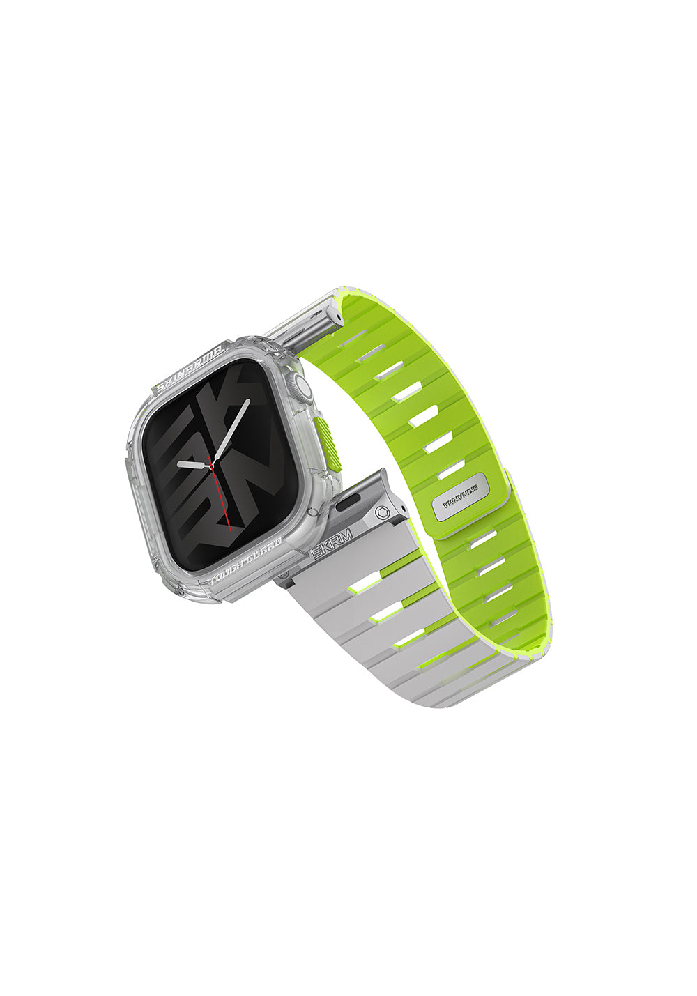 Skinarma Nightglow Atom + Gemini Kordon ve TPU Kasa Seti – Apple Watch Series 10 42 mm