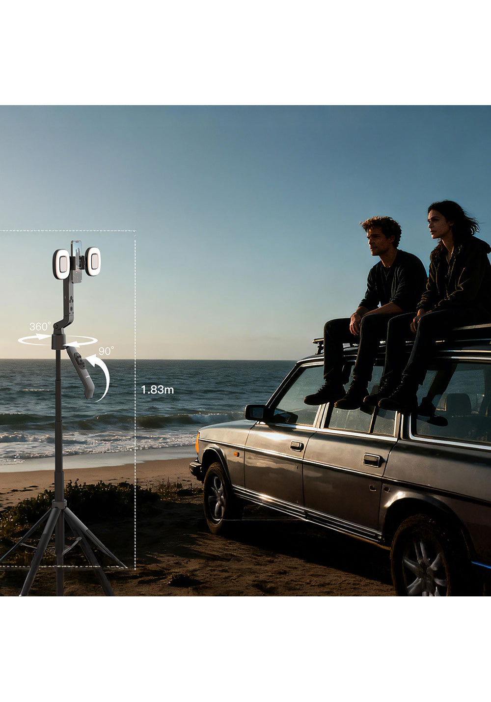 Lenyes LPH119 – 183 cm Yüz Takipli Işıklı Tripod