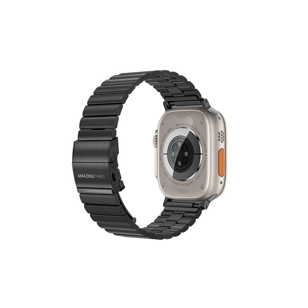 Amazingthing Titan Steel Çelik Kordon – Apple Watch 45/46/49 mm