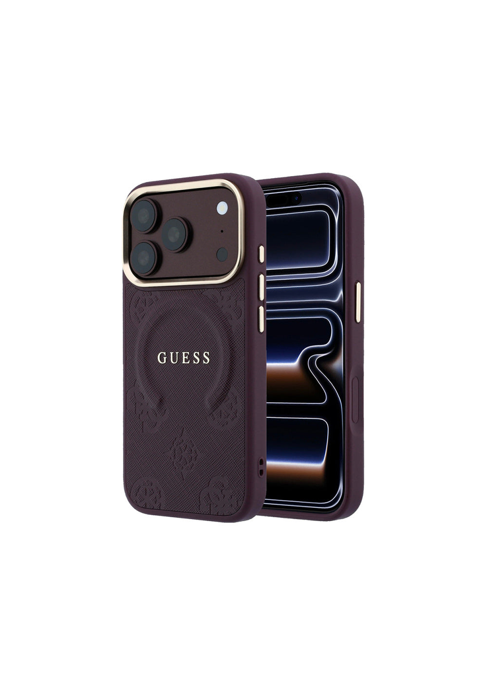 Guess Peony C-Magnet Yazı Logolu – iPhone 18 Pro Max Kılıfı