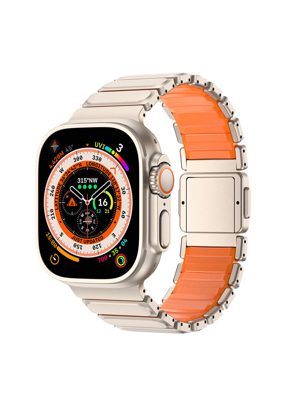 Mohseven Titancore No.2 Çelik Kordon – Apple Watch 42/44/45/46/49 mm