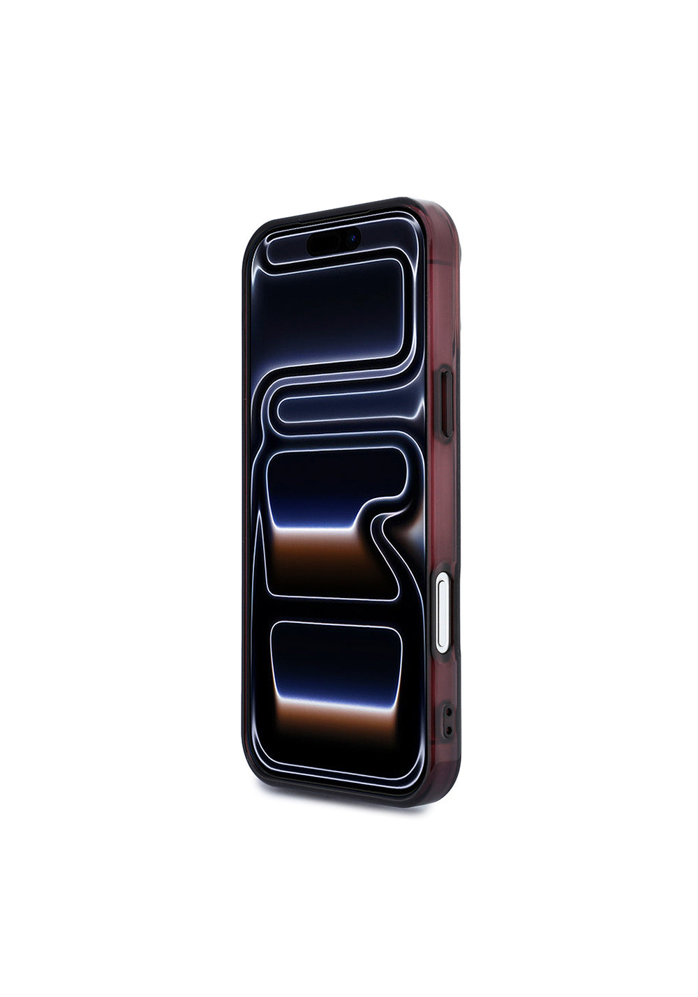 AMG Transparan IML Baskı Logolu Bicolor Block – iPhone 18 Pro Max Kılıfı