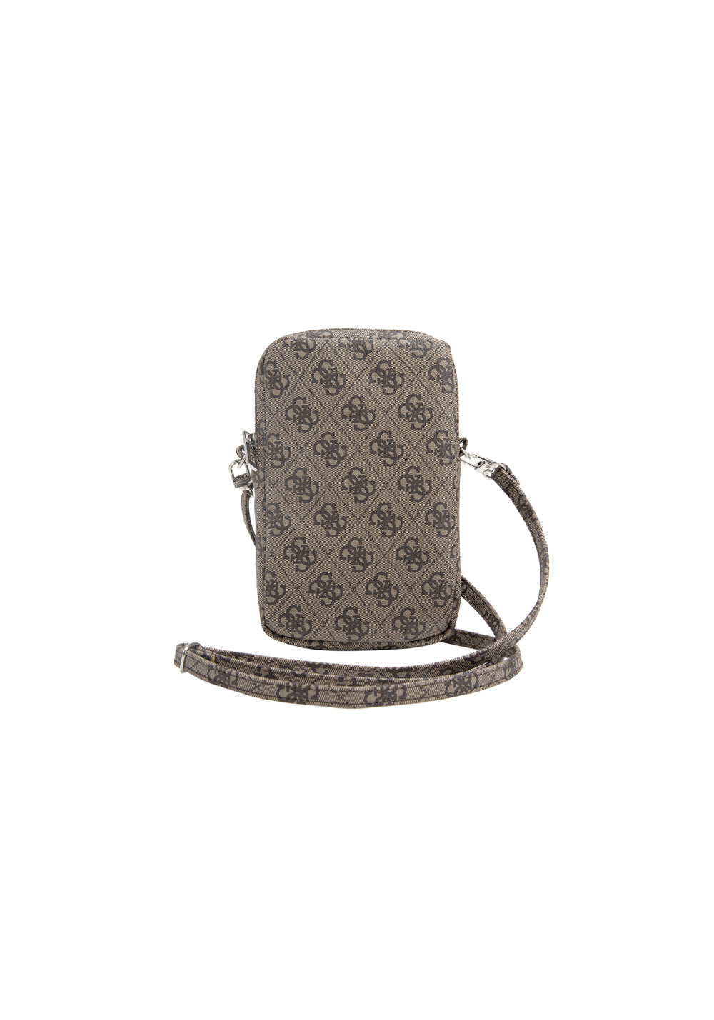 Guess 4G Desen Üçgen Logo Fermuarlı – Çapraz Vücut Çantası