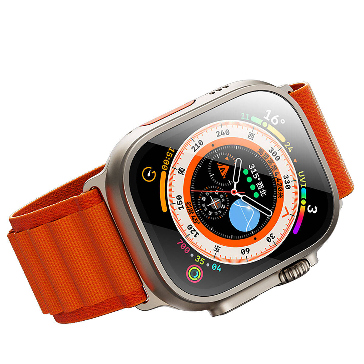 Benks Anti-Reflective Uygulama Aparatlı Temperli Cam – Apple Watch Ultra 49 mm