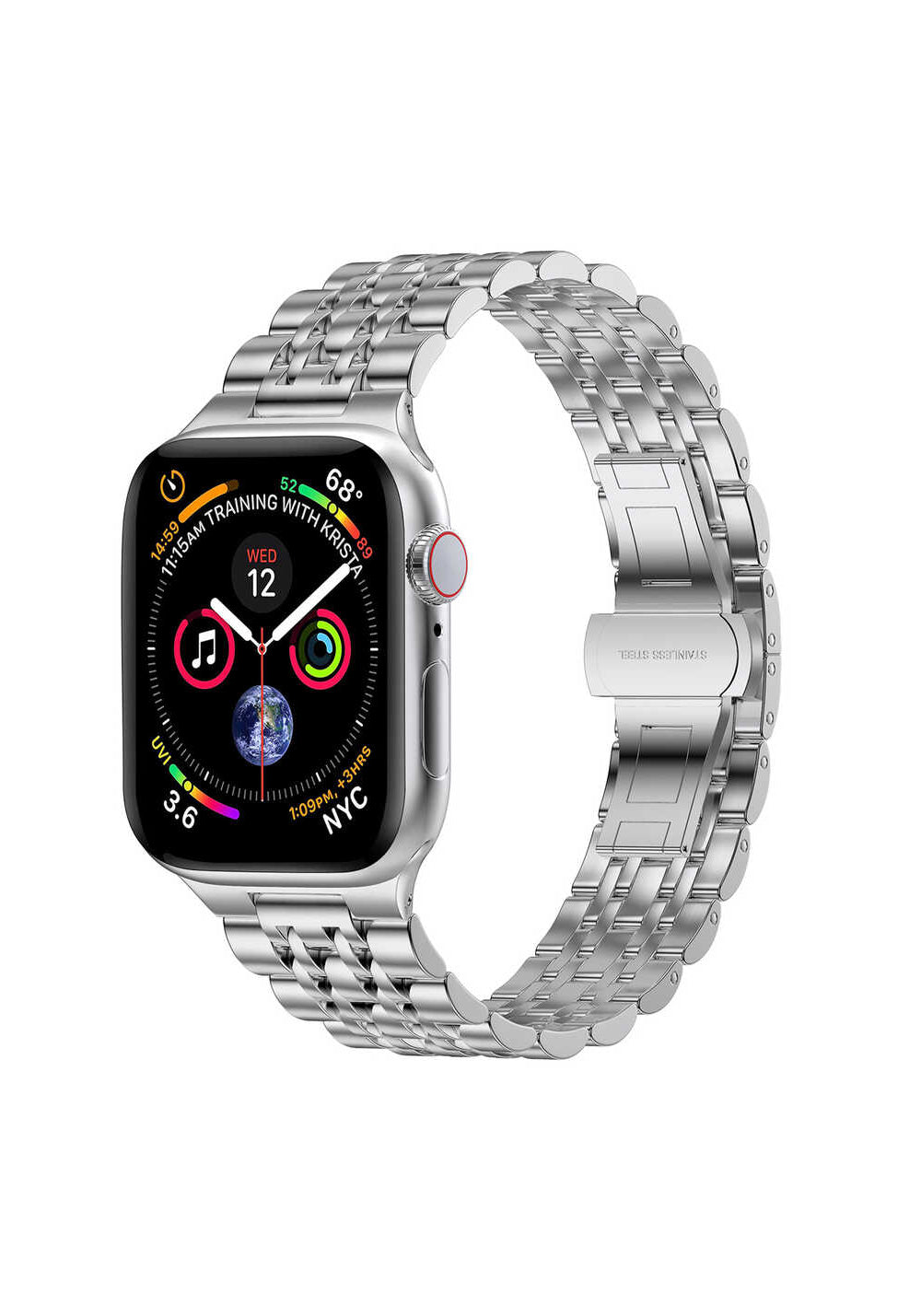 Wiwu Seven Beads Steel Belt Metal Kordon – Apple Watch 38/40 mm