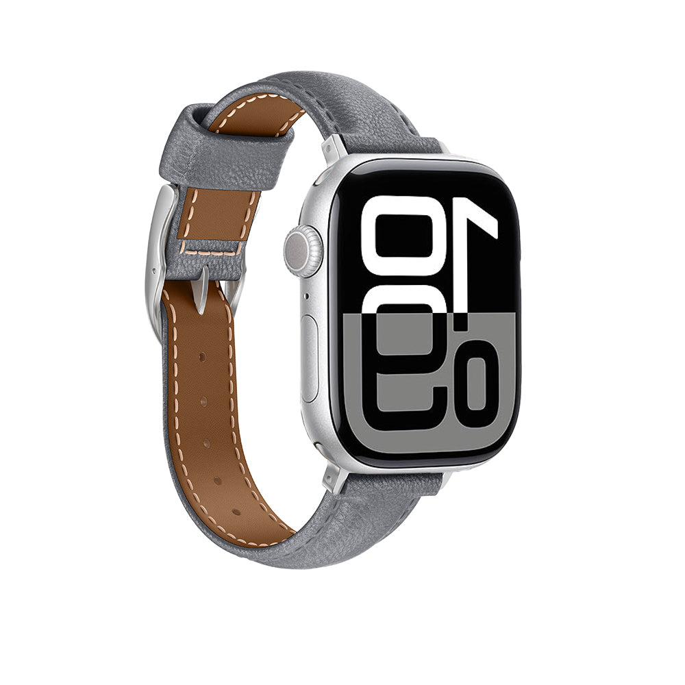 Amazingthing Glamour Class Deri Kordon – Apple Watch 46 mm