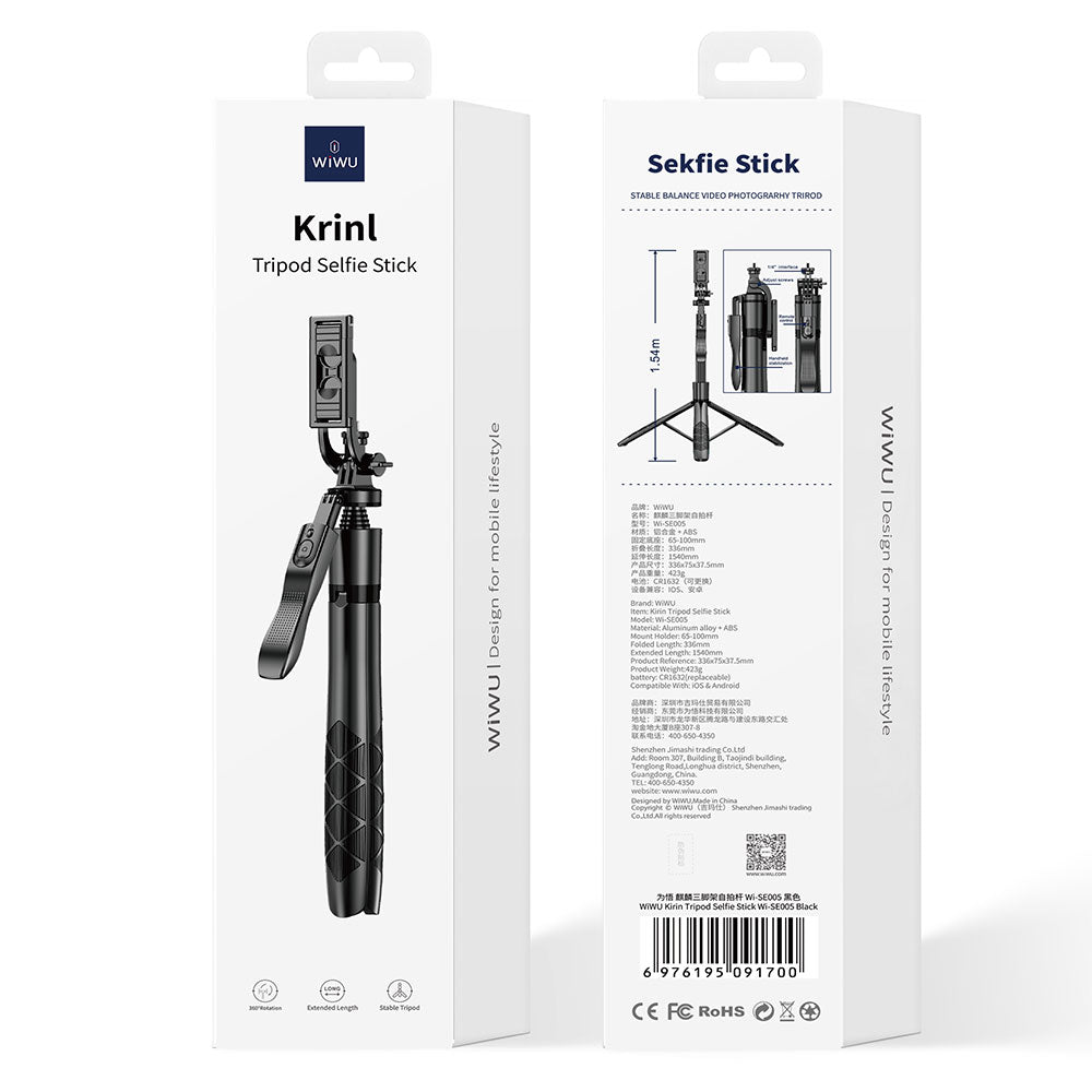 Wiwu Wi-SE005 – 156 cm Kumandalı Tripod