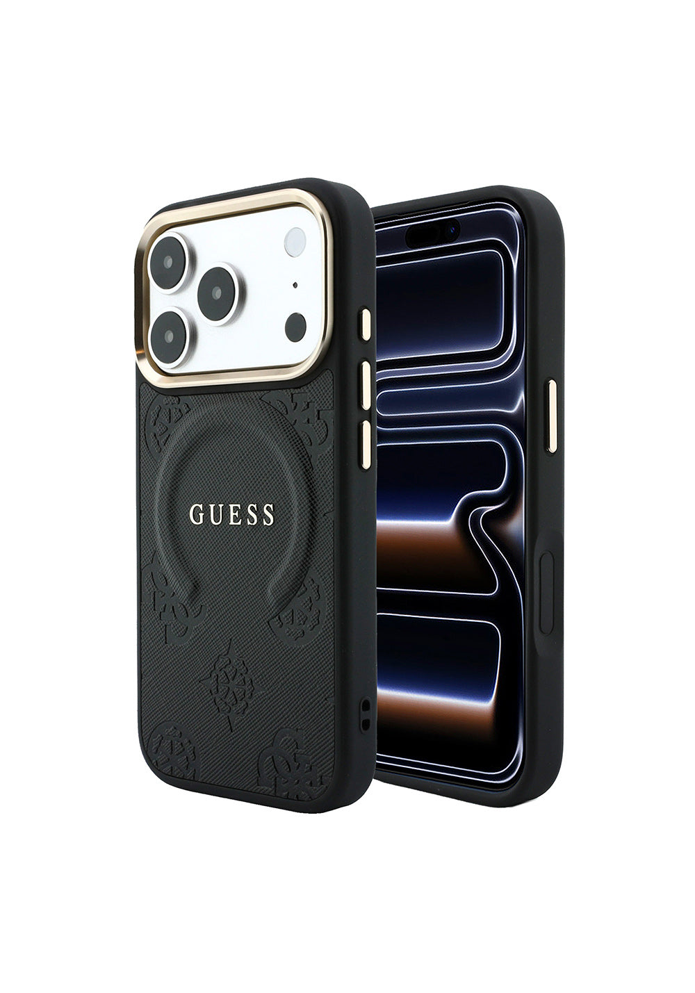 Guess Peony C-Magnet Yazı Logolu – iPhone 18 Pro Kılıfı
