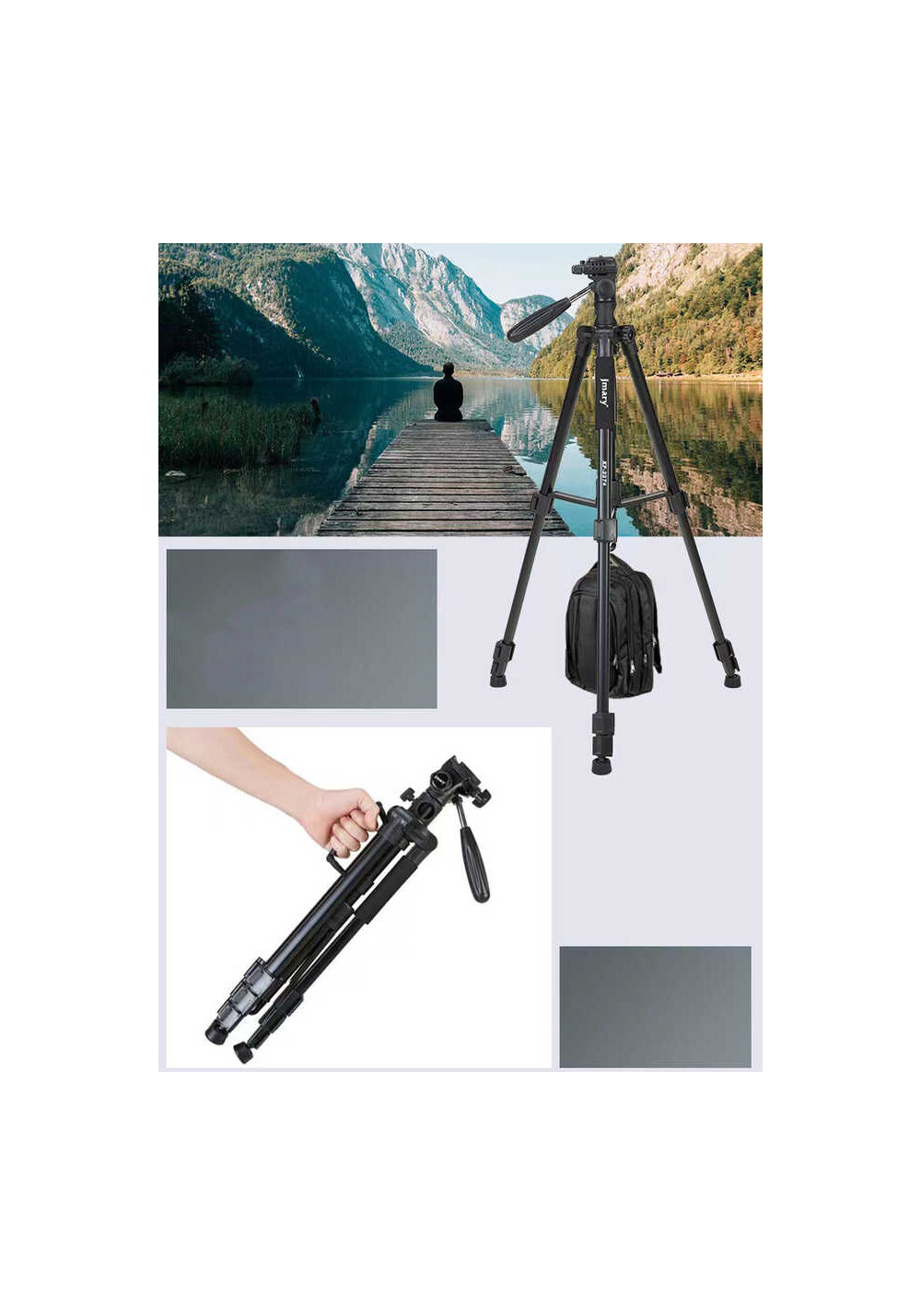 Jmary KP2274 – 167 cm Monopod Özellikli Tripod