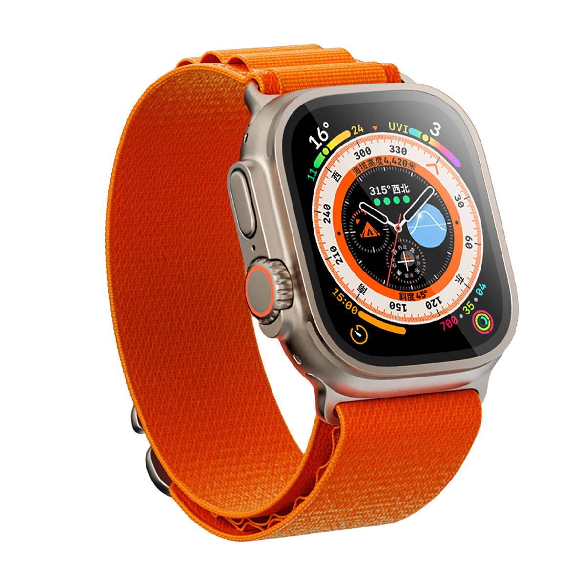 Benks Anti-Reflective Uygulama Aparatlı Temperli Cam – Apple Watch Ultra 49 mm