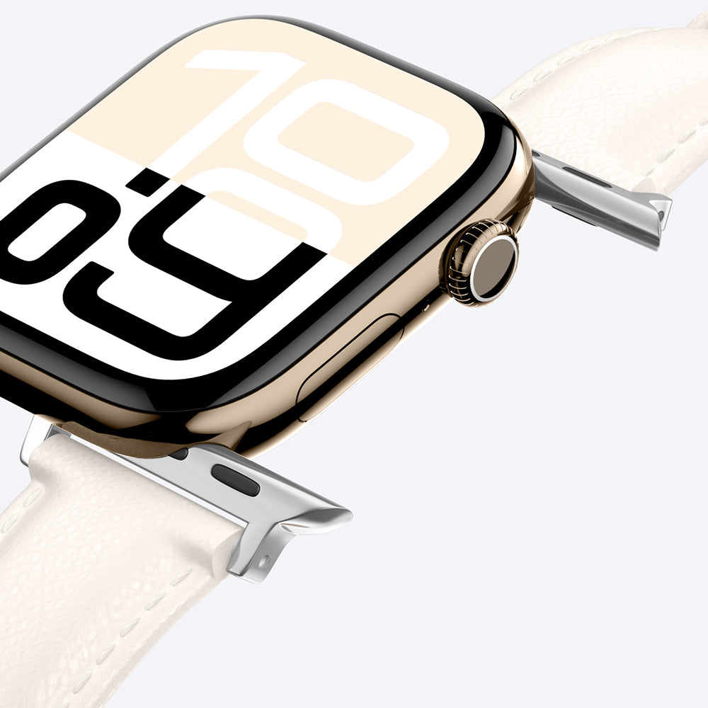 Amazingthing Glamour Class Deri Kordon – Apple Watch 46 mm