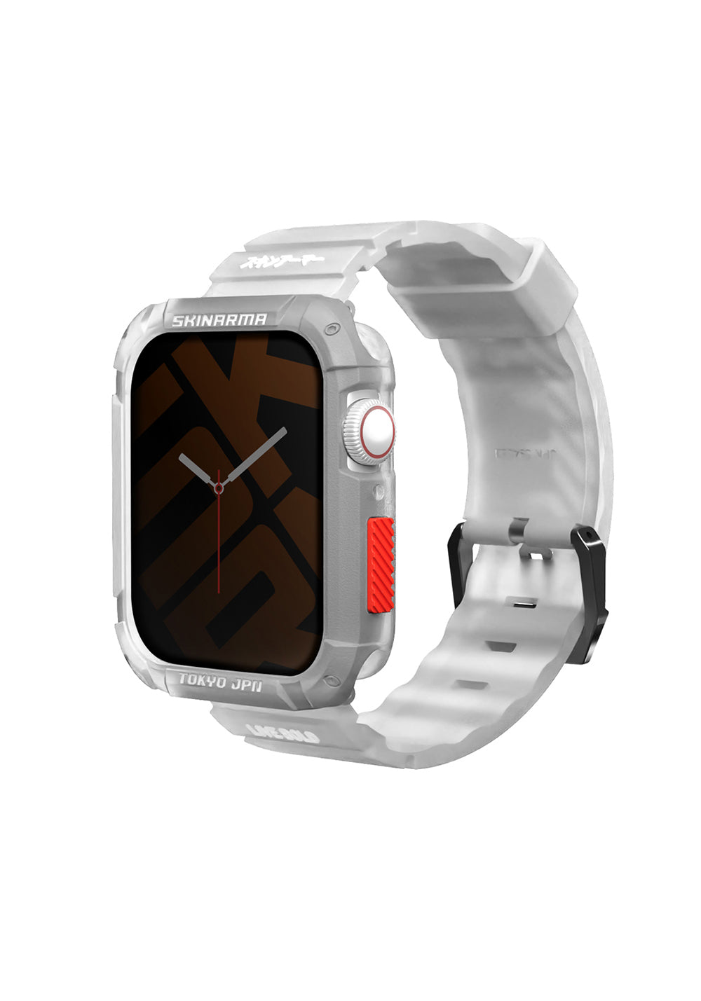 Skinarma Kurono + Shokku PC Kasa ve Silikon Kordon Seti – Apple Watch 44/45 mm