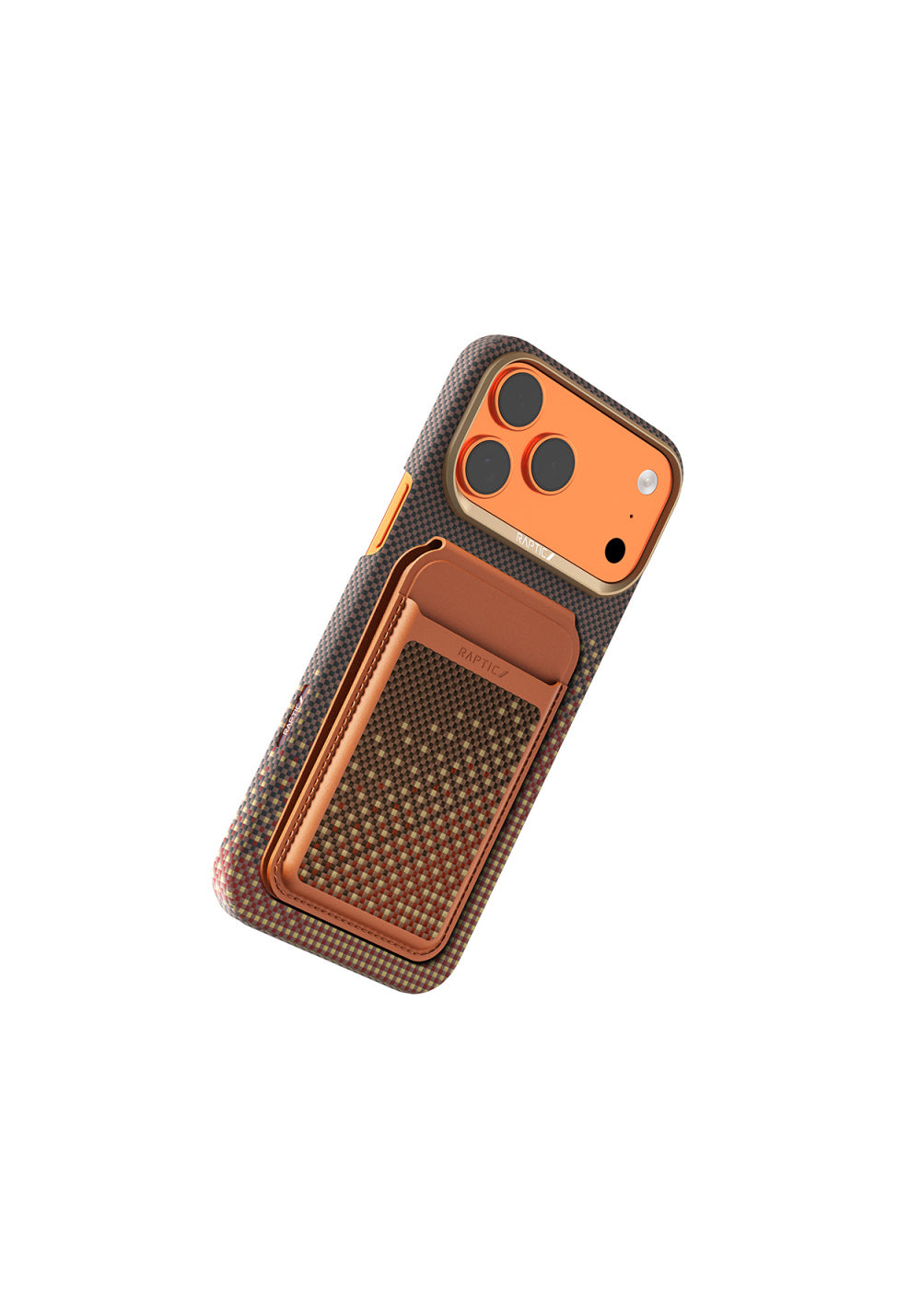 Raptic 2in1 Bundle Kit Aramid Skin Serenity Kartlık ve Karbon – iPhone 18 Pro Max Kılıfı
