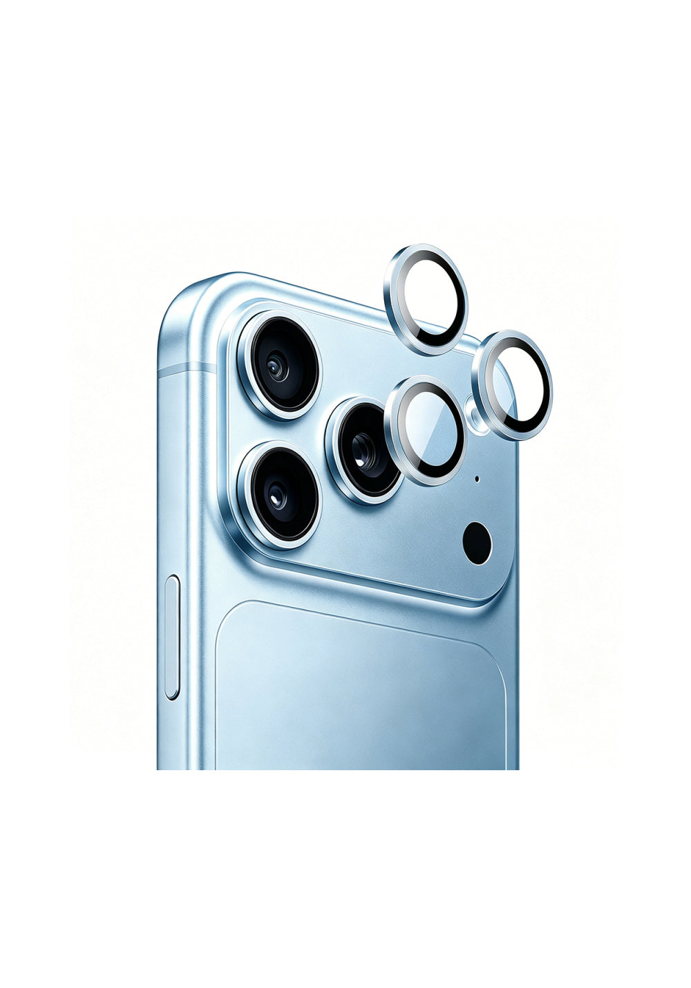 Mohseven Sapphire One by One Alüminyum Safir – iPhone 18 Pro Lens Koruyucusu