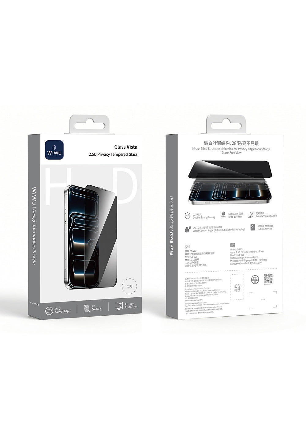 Wiwu GT-028 iPrivacy – iPhone 18 Pro Ekran Koruyucusu