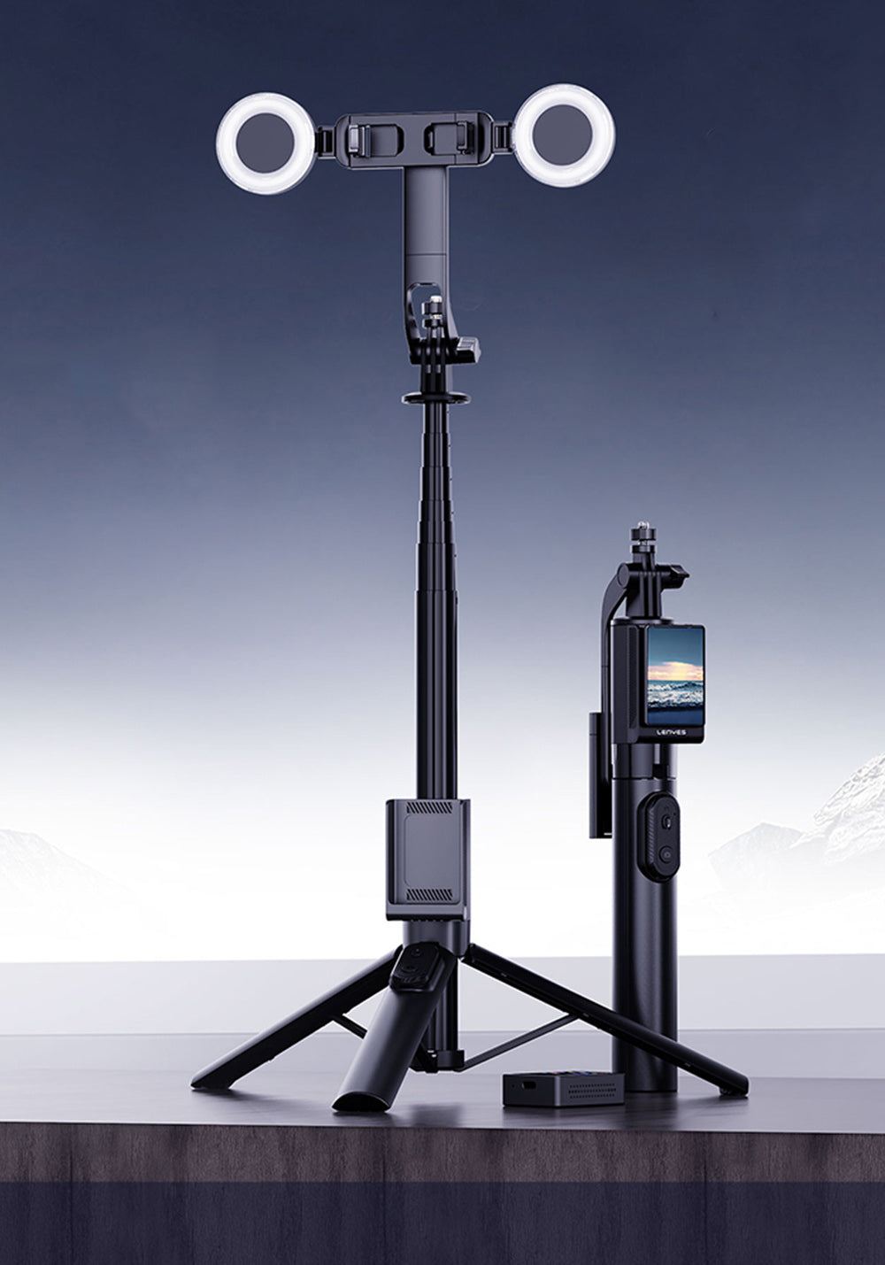 Lenyes LPH120 – 162 cm Kumandalı Ekranlı Tripod ve Selfie Çubuğu