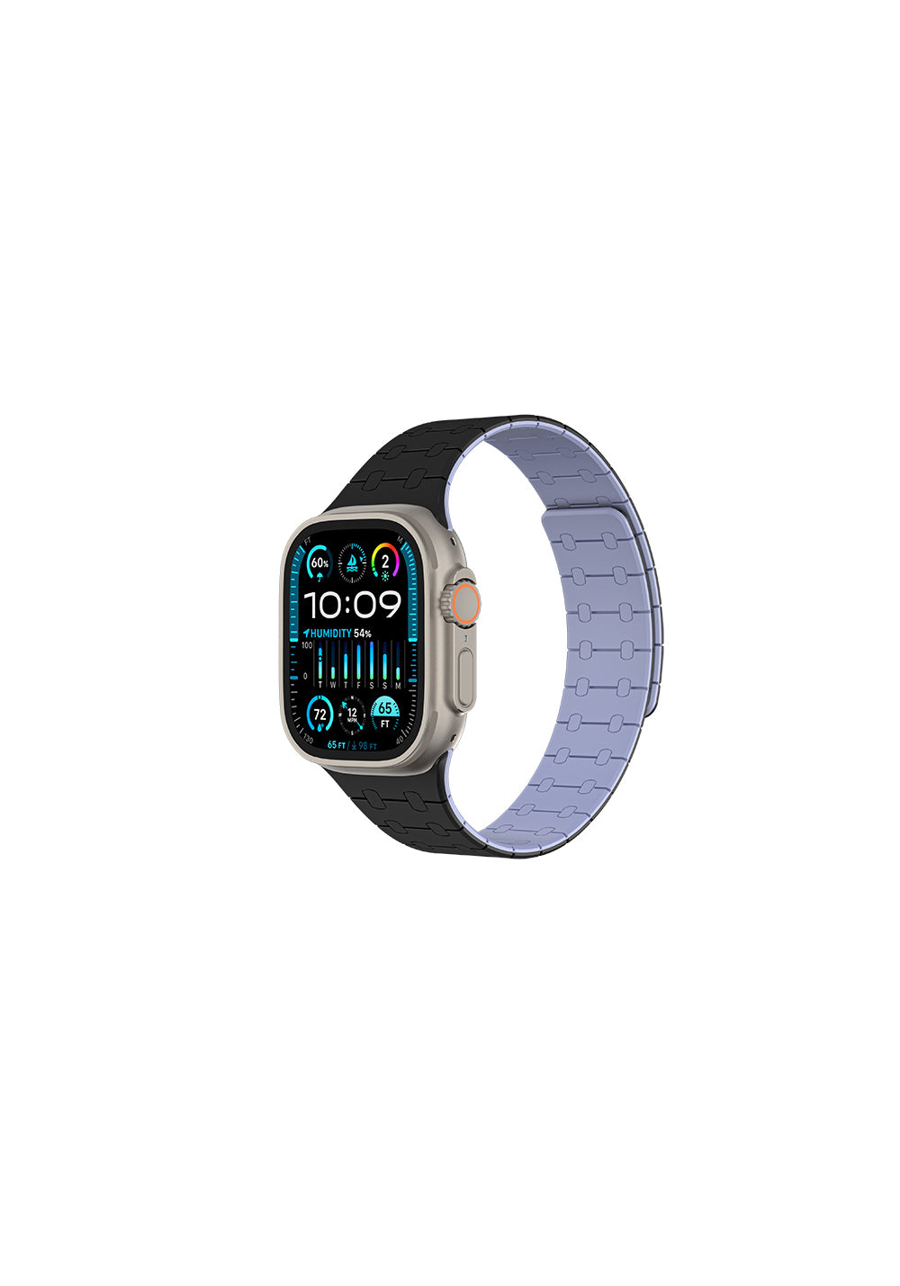 Amazingthing Smoothie Sport Manyetik Silikon Kordon – Apple Watch 45/46/49 mm