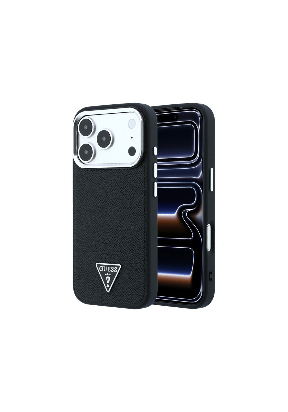 Guess Grained Triangle – iPhone 18 Pro Kılıfı