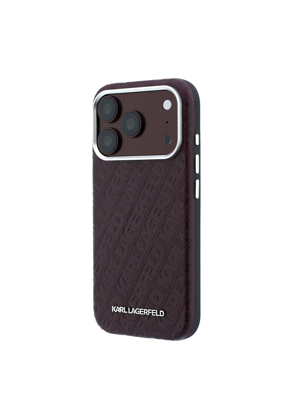 Karl Lagerfeld Grained Damgalı Yazı Logolu – iPhone 18 Pro Kılıfı