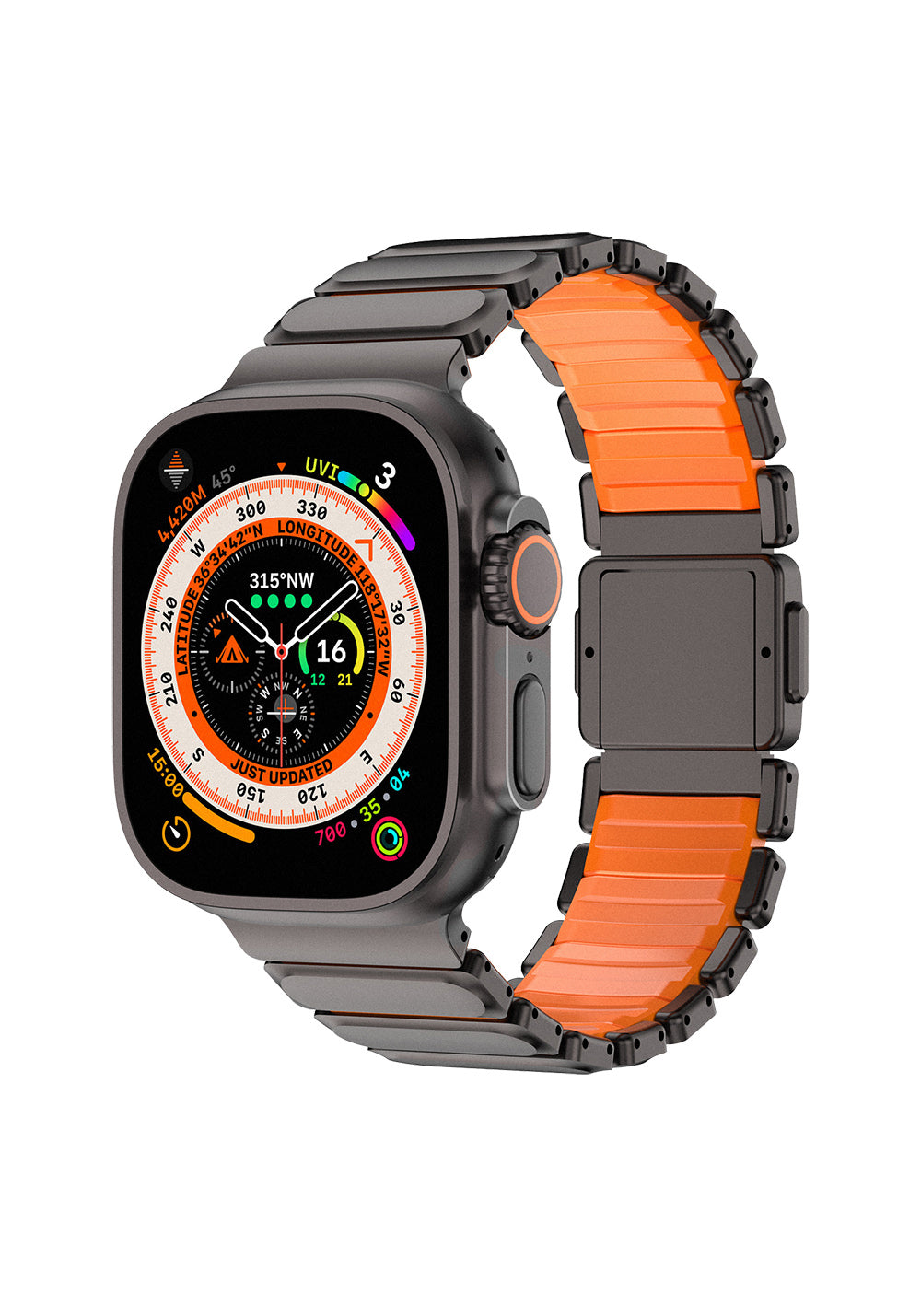 Mohseven Titancore No.2 Çelik Kordon – Apple Watch 42/44/45/46/49 mm
