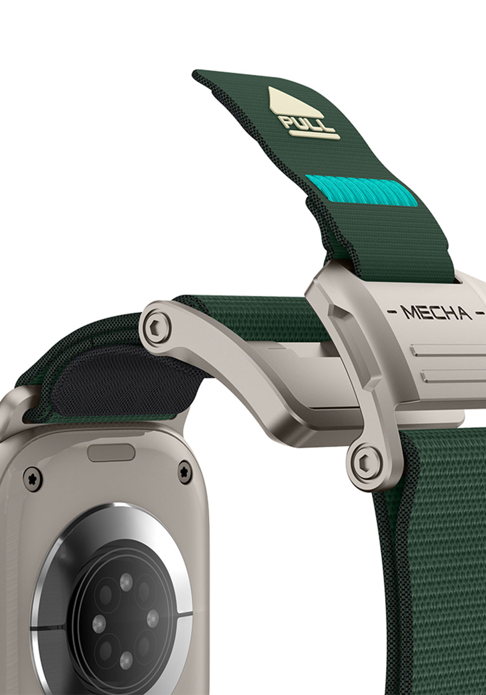 Mohseven Mecha Sport Dokuma Kordon – Apple Watch 42/44/45/46/49 mm
