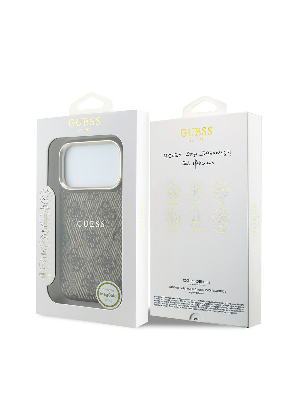 Guess C-Magnet 4G Metal Kamera Çerçeveli – iPhone 18 Pro Max Kılıfı