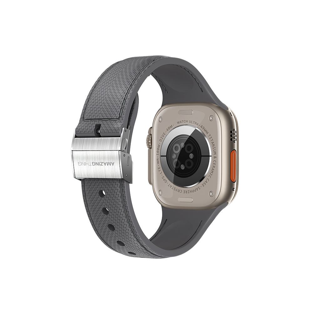 Amazingthing Titan Swift Deri Dokulu Silikon Kordon – Apple Watch ürün görseli