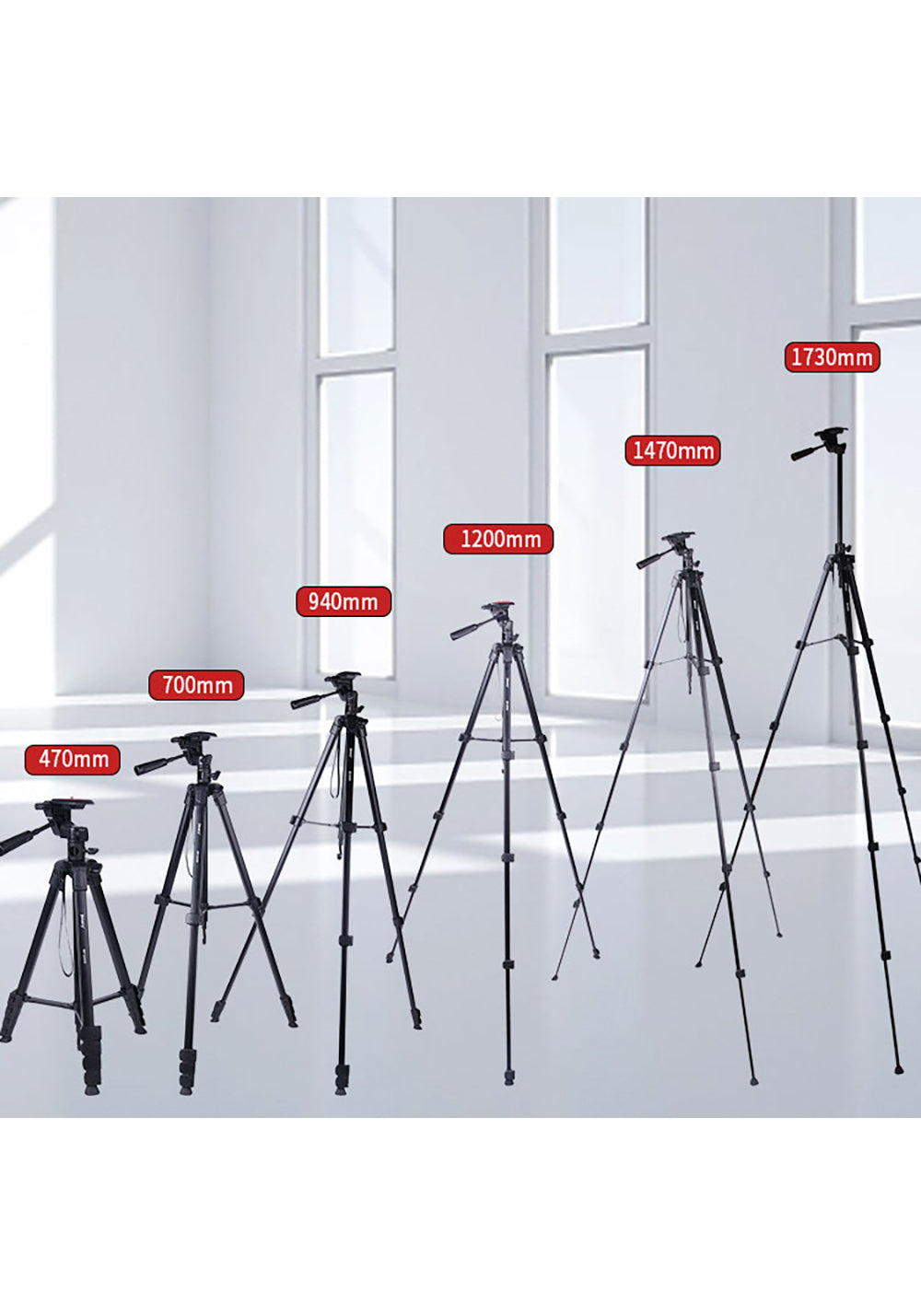Jmary KP-2209 – 173 cm Başlıklı Tripod