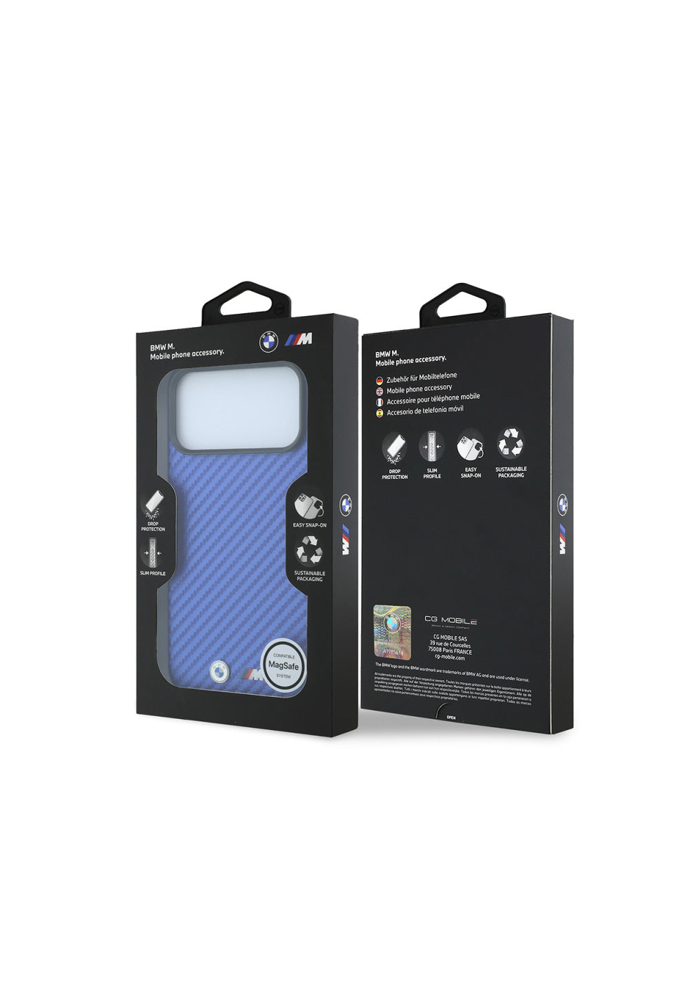 BMW PU Karbon Tasarımlı – iPhone 18 Pro Kılıfı