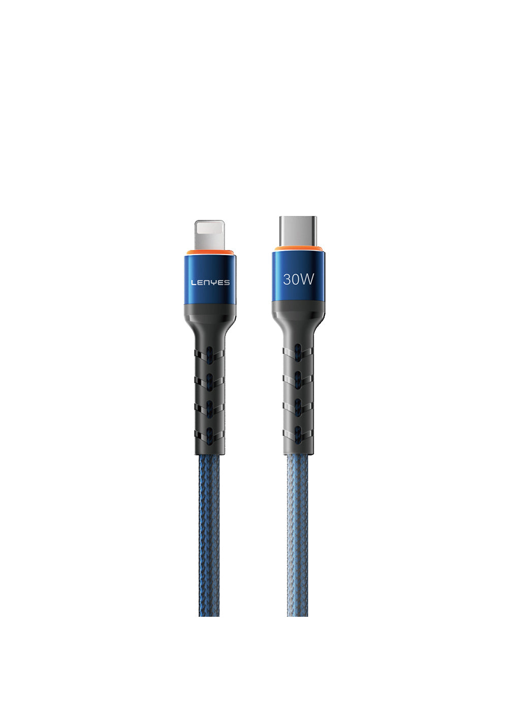 Lenyes LC515 – USB-C–Lightning 30W Örgülü Kablo 1 m